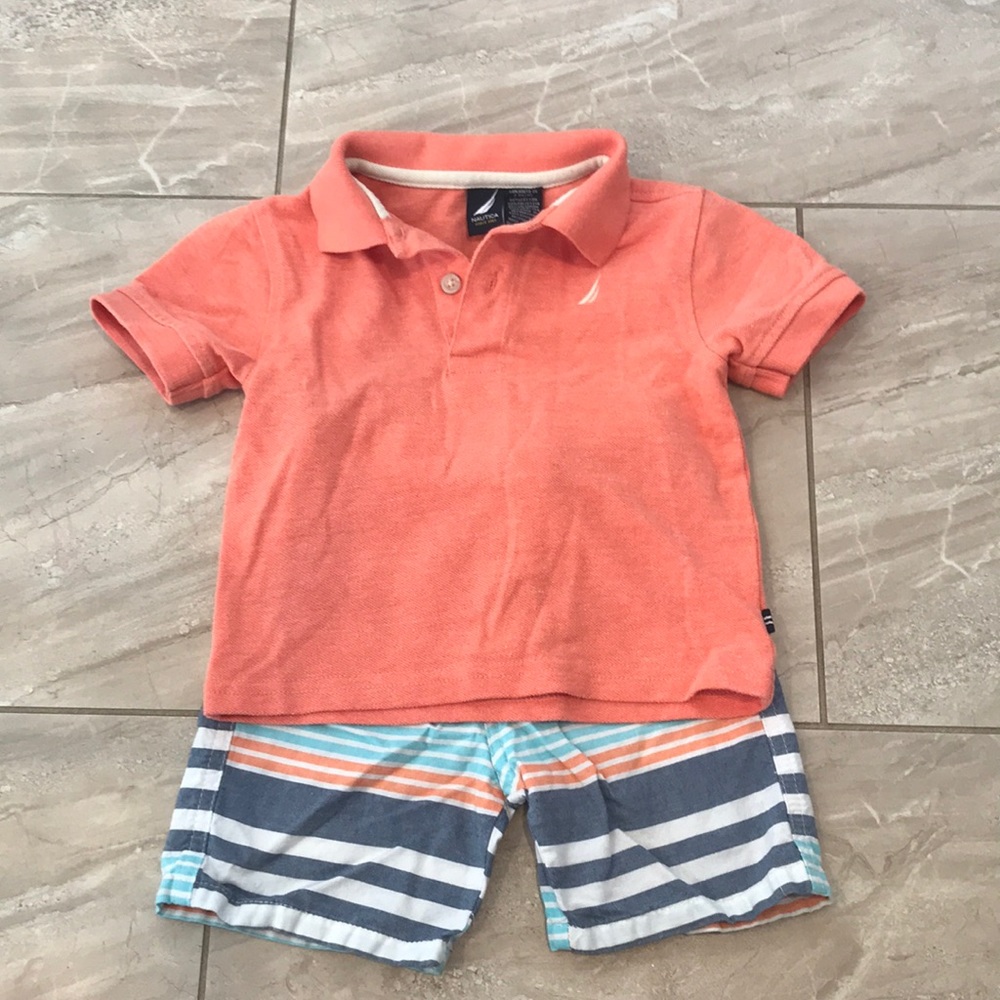 Nautica polo/shirt set